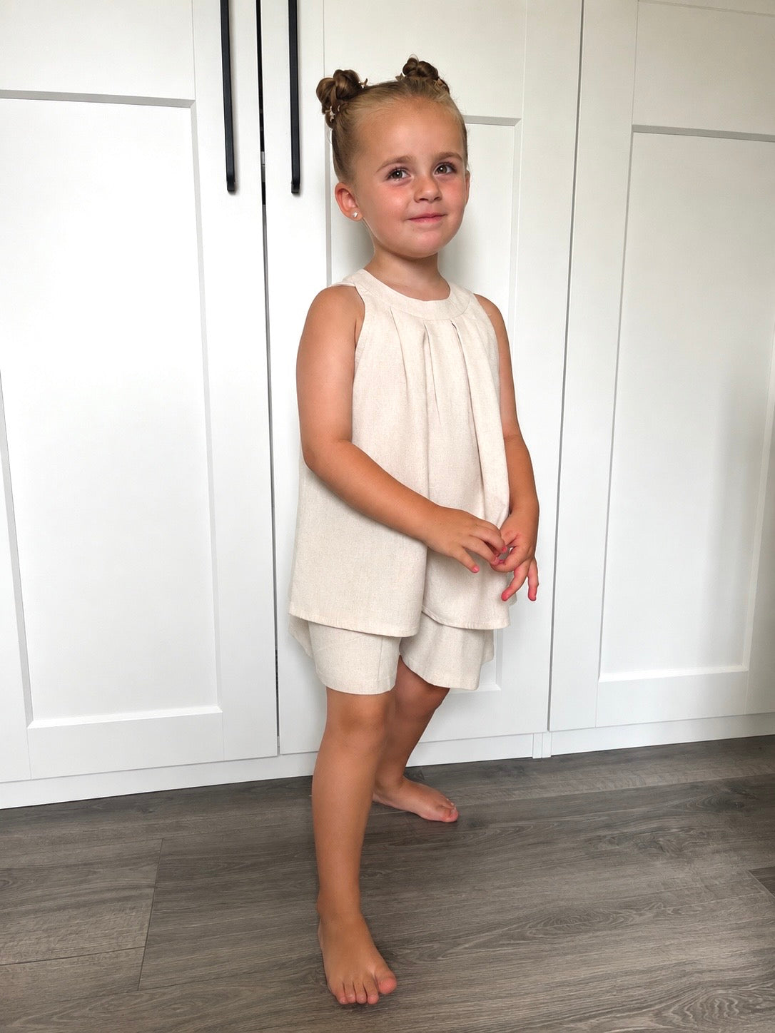 Noa Beige Linnen Set