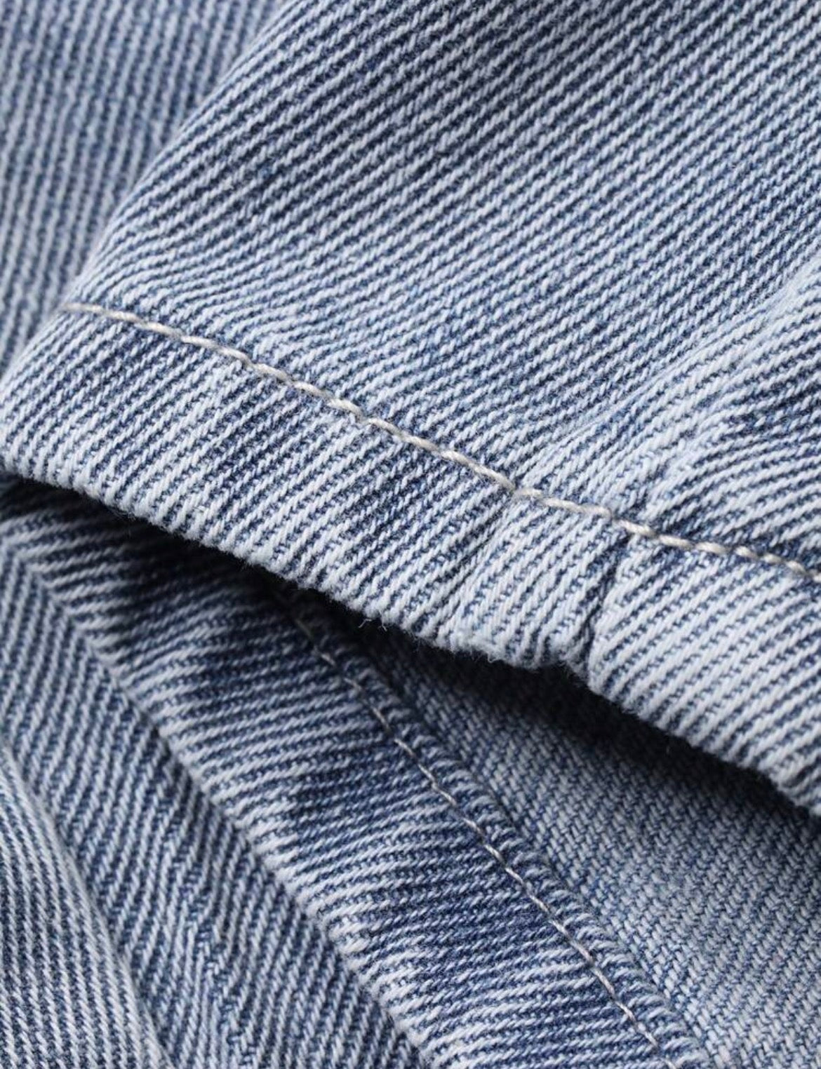 Luna wide leg broek denim