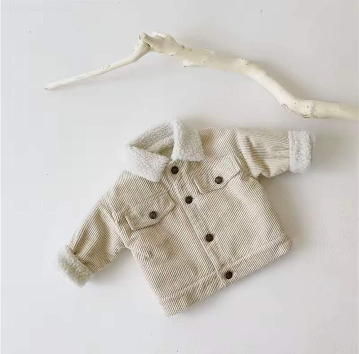 Annie & Charles - Teddy Corduroy Jack Beige