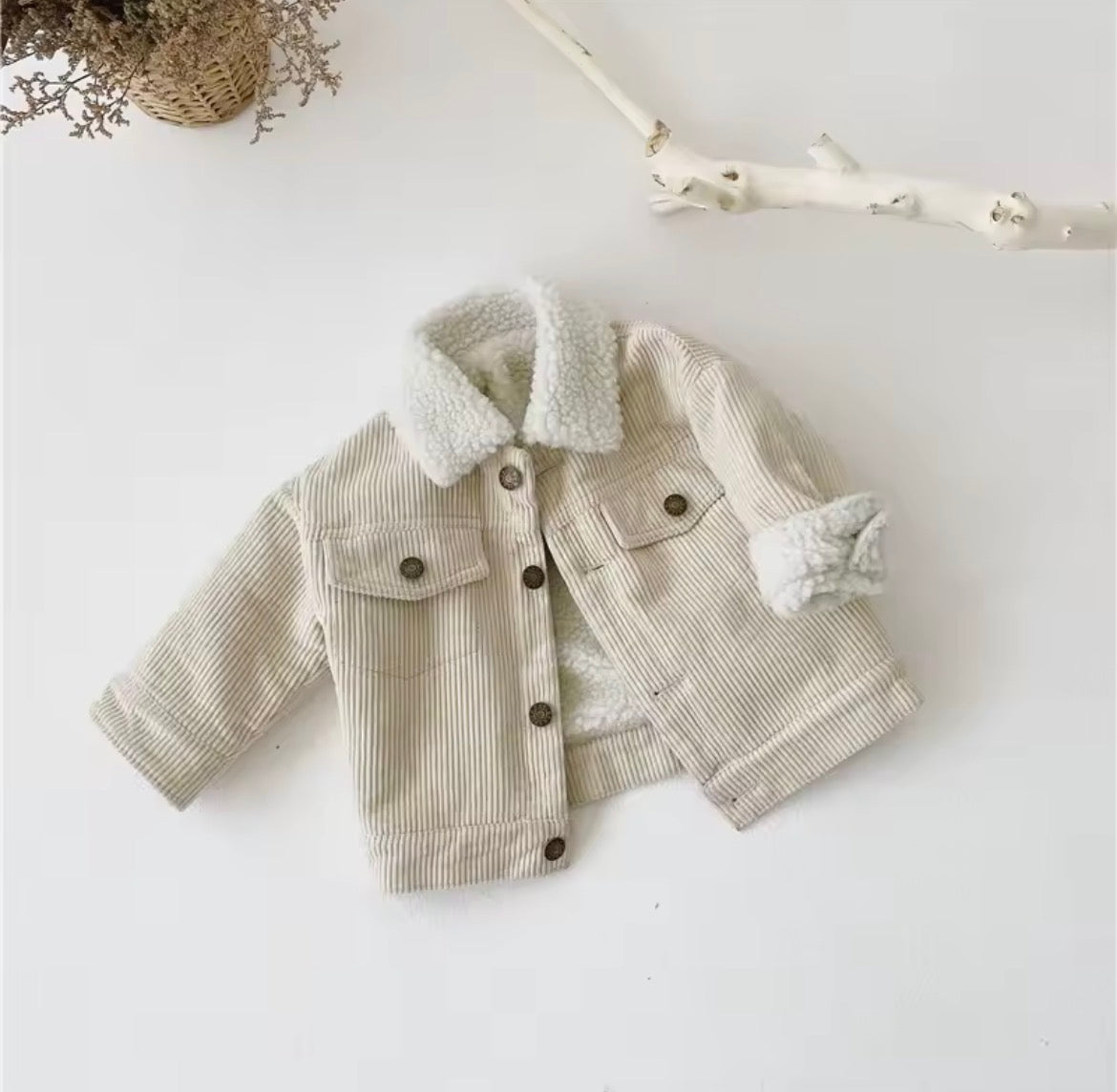 Annie & Charles - Teddy Corduroy Jack Beige