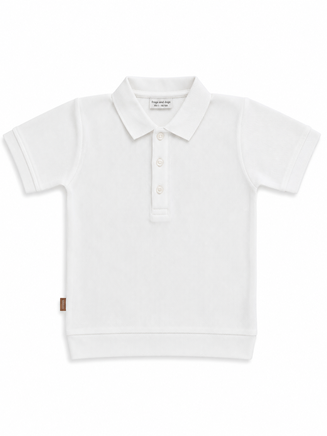 Frogs and Dogs - Waffle Polo Kids | Wit alyssum