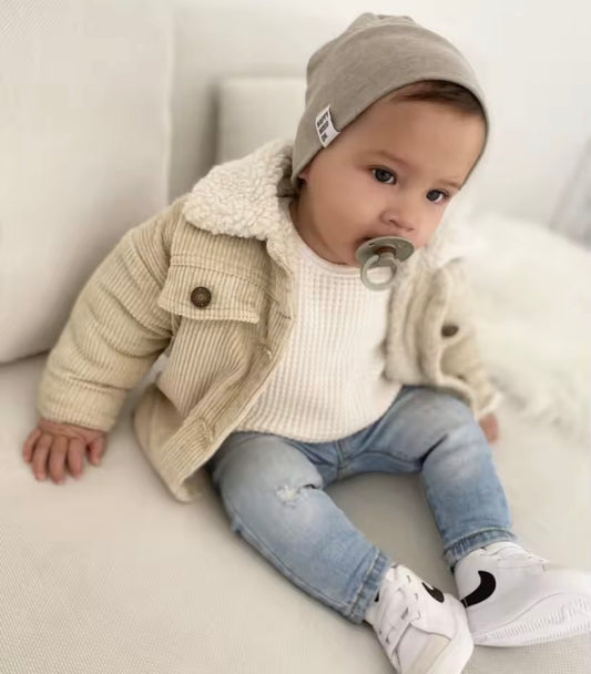 Annie & Charles - Teddy Corduroy Jack Beige