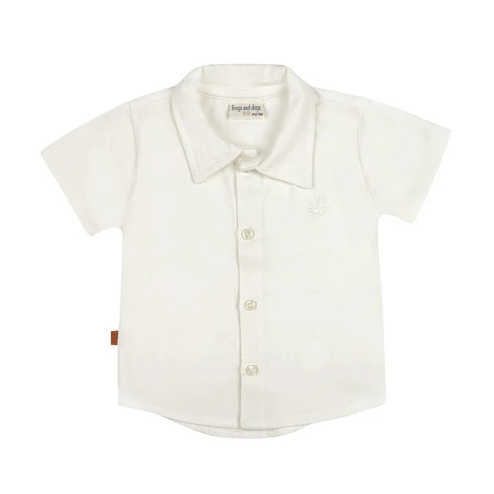 Frogs and Dogs - Blouse | White Alyssum